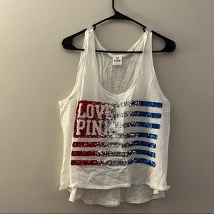 VS Pink American Flag shirt
